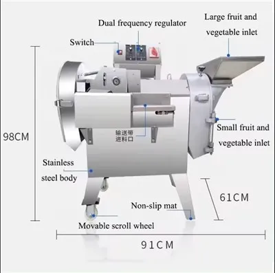 Elektrický stroj na řezání ovoce a zeleniny